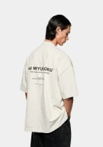 MKI Miyuki Zoku Design Studio T Shirt White Biege (2)