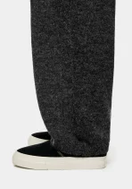 MKI Miyuki Zoku Mohair Blend Knit Wide Leg Joggers Charcoal (1)
