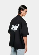MKI Miyuki Zoku Stamp T Shirt Black (2)