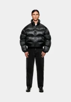 MKI Miyuki Zoku Translucent Funnel Neck Bubble Jacket Black (6)