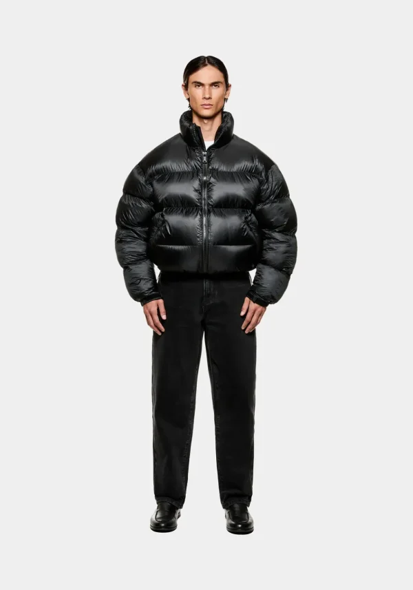 MKI Miyuki Zoku Translucent Funnel Neck Bubble Jacket Black (6)