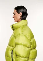 MKI Miyuki Zoku Translucent Funnel Neck Bubble Jacket Chartreuse (3)
