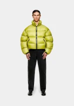 MKI Miyuki Zoku Translucent Funnel Neck Bubble Jacket Chartreuse (6)