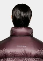 MKI Miyuki Zoku Translucent Funnel Neck Bubble Jacket Raisin (2)