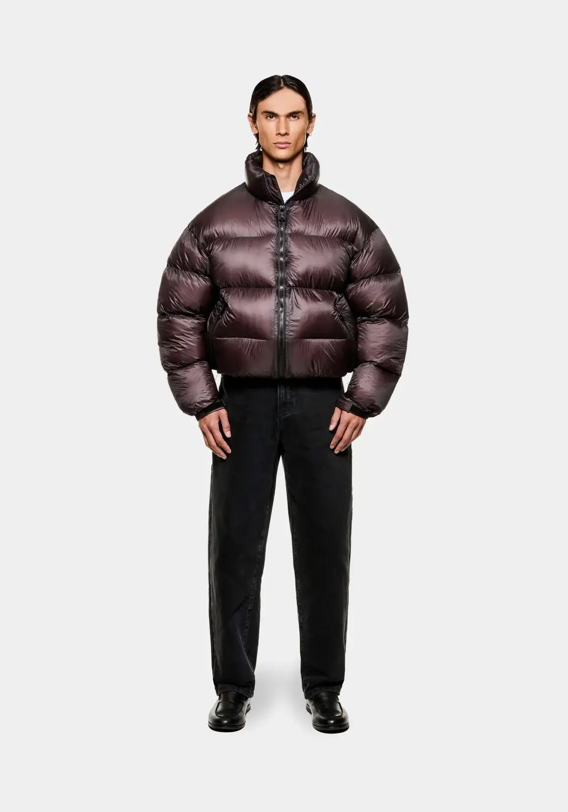 MKI Miyuki Zoku Translucent Funnel Neck Bubble Jacket Raisin (6) MKI Miyuki Zoku Translucent Funnel Neck Bubble Jacket Raisin (6)