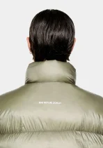 MKI Miyuki Zoku Translucent Funnel Neck Bubble Jacket Sage (2)
