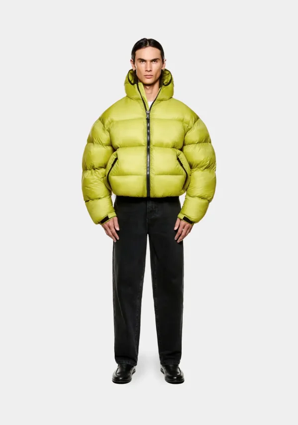 MKI Miyuki Zoku Translucent Hooded Bubble Jacket Chartreuse (6)