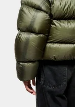 MKI Miyuki Zoku Translucent Hooded Bubble Jacket Olive (1)