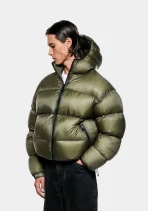 MKI Miyuki Zoku Translucent Hooded Bubble Jacket Olive (5)