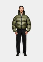 MKI Miyuki Zoku Translucent Hooded Bubble Jacket Olive (6)