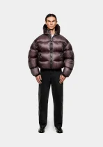 MKI Miyuki Zoku Translucent Hooded Bubble Jacket Raisin (6)