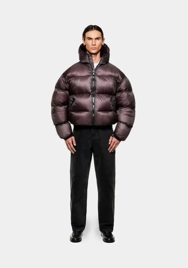MKI Miyuki Zoku Translucent Hooded Bubble Jacket Raisin (6)