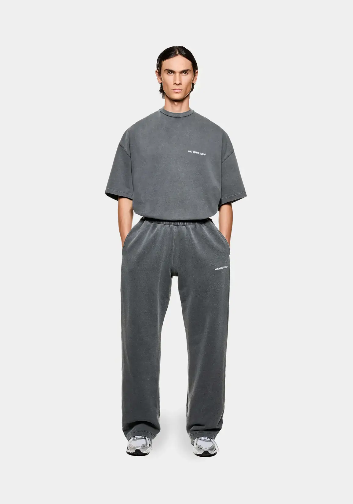 MKI Miyuki Zoku Uniform Wide Leg Joggers Pigment Black (3) MKI Miyuki Zoku Uniform Wide Leg Joggers Pigment Black (3)