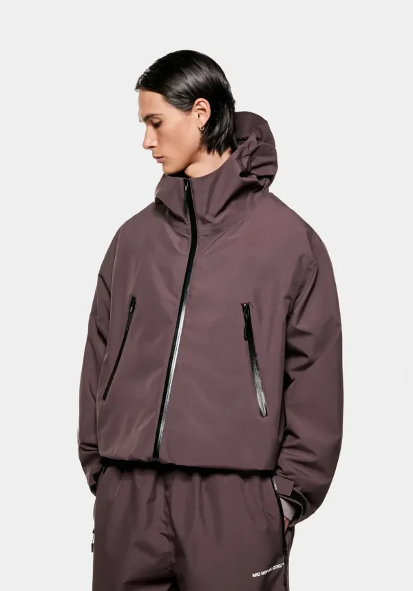 MKI Miyuki Zoku V3 Shell Hooded Jacket Raisin (6)
