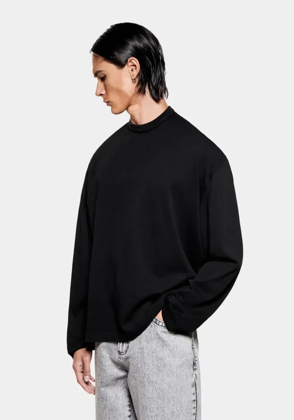 Mki Miyuki Zoku 220 Gsm Slub Longsleeve Black (5)