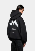 Mki Miyuki Zoku Silhouette Hoodie Black (2)
