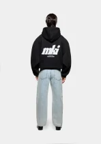 Mki Miyuki Zoku Stamp Hoodie Black (4)