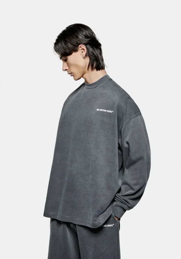 Mki Miyuki Zoku Uniform Longsleeve Pigment Black (6)