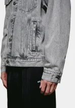 Mki Miyuki Zoku Denim Trucker Jacket Black (1)