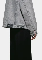 Mki Miyuki Zoku Denim Trucker Jacket Black (2)