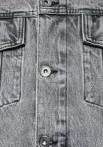 Mki Miyuki Zoku Denim Trucker Jacket Black (3)