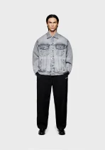 Mki Miyuki Zoku Denim Trucker Jacket Black (6)