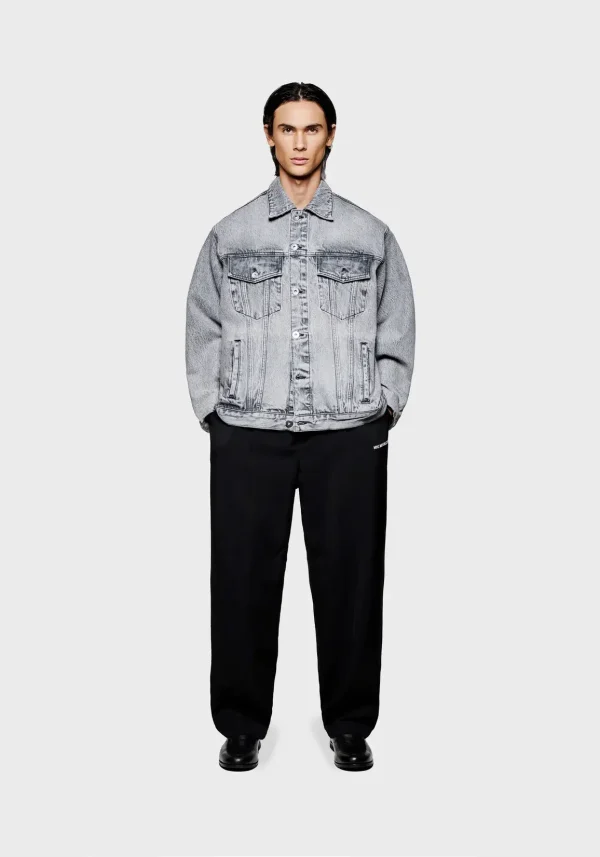 Mki Miyuki Zoku Denim Trucker Jacket Black (6)