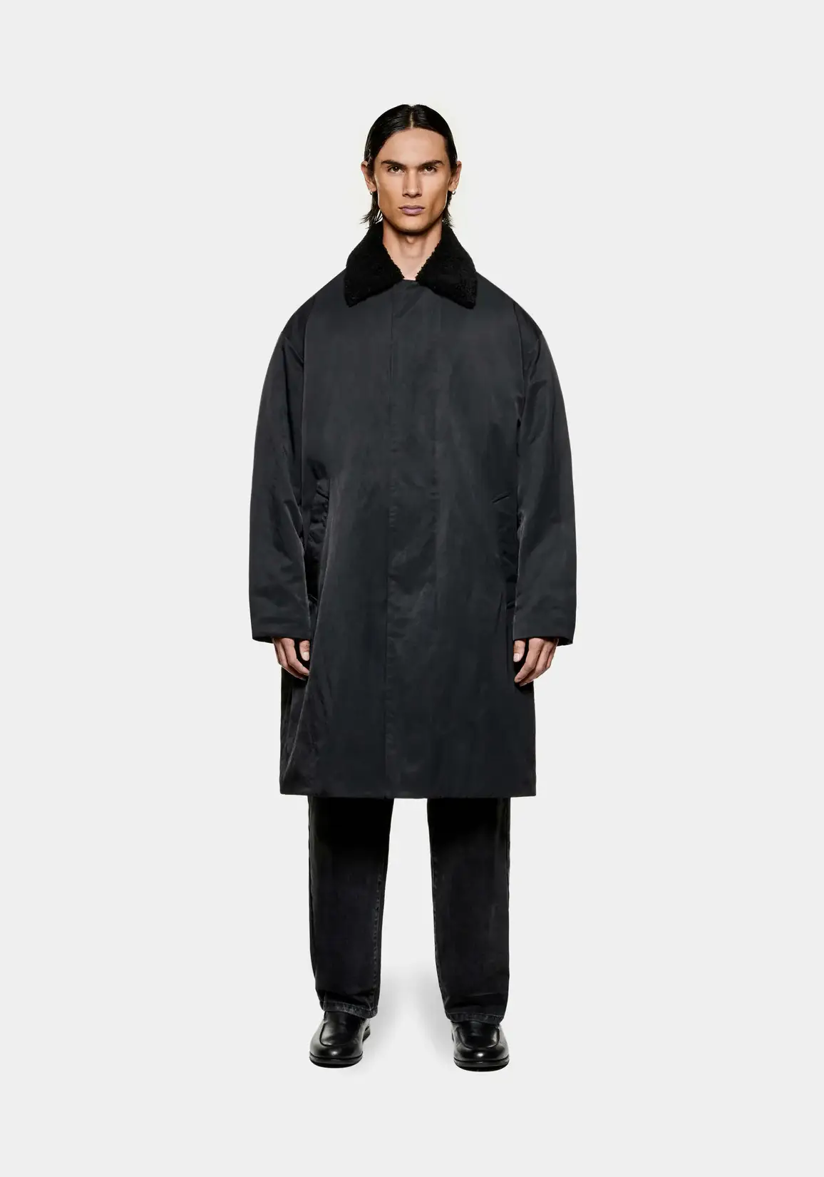 Mki Miyuki Zoku Padded Nylon Overcoat (1) Mki Miyuki Zoku Padded Nylon Overcoat (1)