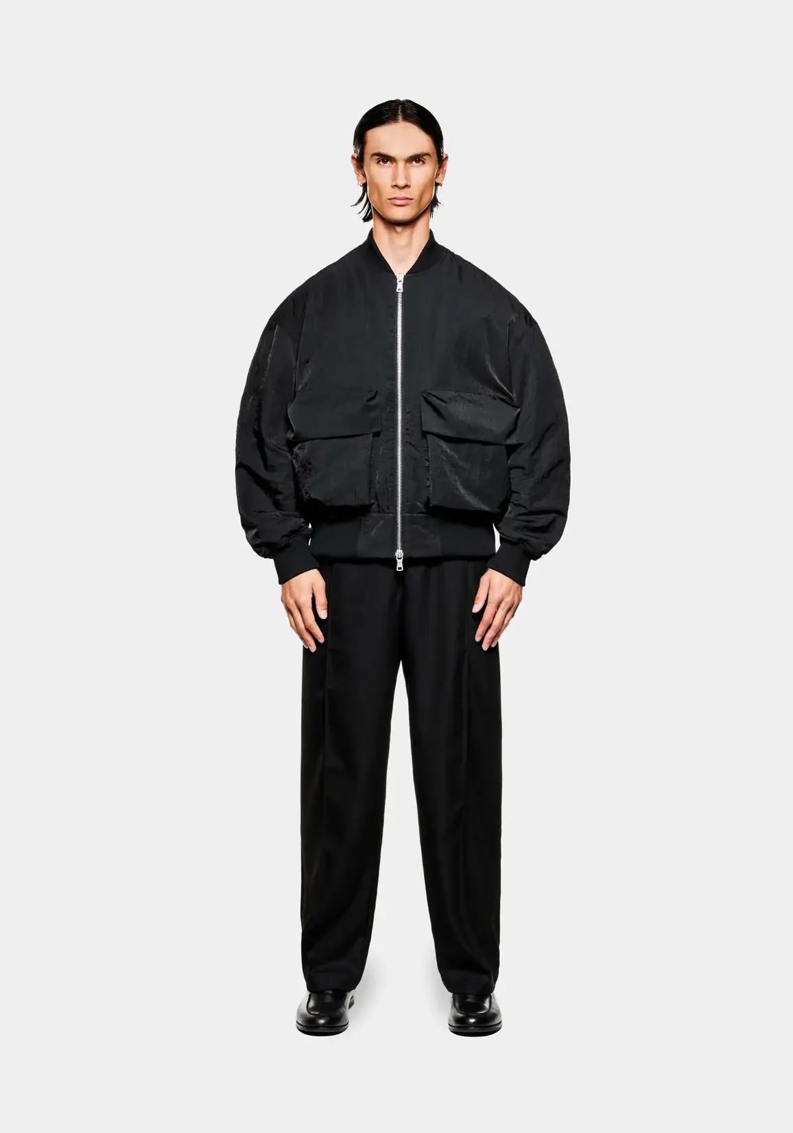 Mki Miyuki Zoku Silky Nylon Bomber Jacket (6) Mki Miyuki Zoku Silky Nylon Bomber Jacket (6)