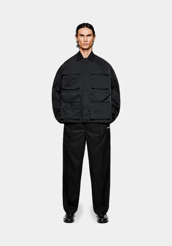 Mki Miyuki Zoku Silky Nylon Box Overshirt Jacket (6)