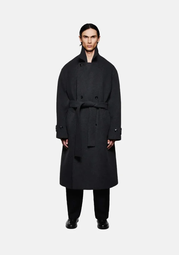 Mki Miyuki Zoku Wool Double Breasted Overcoat (1)