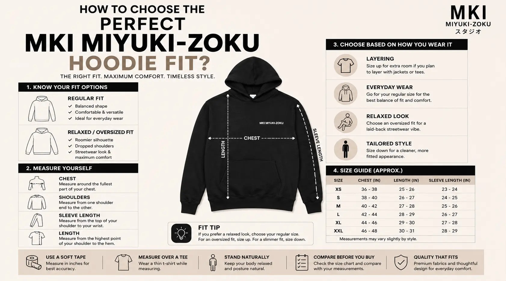 How to Choose the Perfect Mki Miyuki Zoku Hoodie Fit How to Choose the Perfect Mki Miyuki Zoku Hoodie Fit