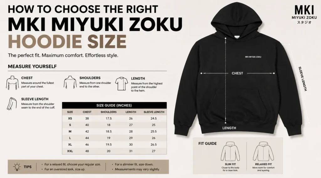 How to Choose the Right Mki Miyuki Zoku Hoodie Size