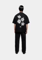 Mki Hibiscus T Shirt Black (1)