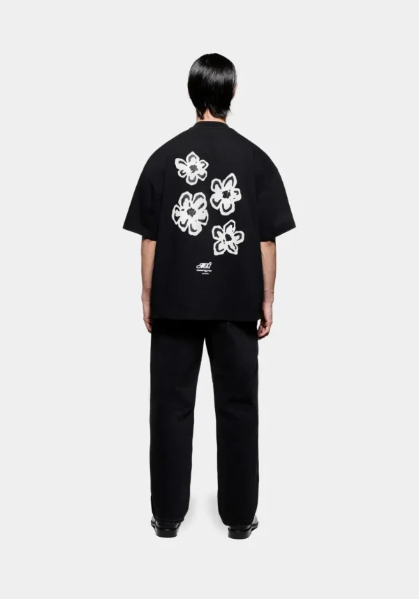 Mki Hibiscus T Shirt Black (1)