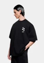 Mki Hibiscus T Shirt Black (2)