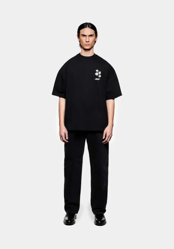 Mki Hibiscus T Shirt Black (4)