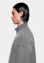 Mki 400 Gsm Pigment Black Dyed Track Jacket (6)