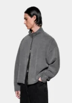 Mki 400 Gsm Pigment Black Dyed Track Jacket (7)