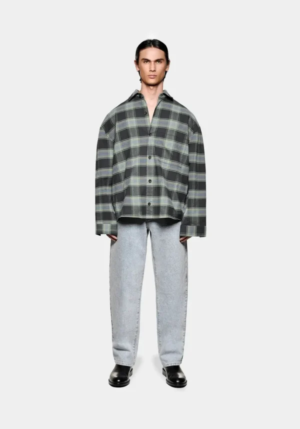 Mki Box Dress Shirt Blue Check (1)
