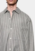 Mki Box Dress Shirt Grey Stripe (3)