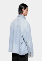 Mki Box Dress Shirt Sunfaded Denim (7)