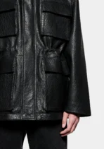Mki Bubble Leather Field Jacket (3)