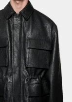 Mki Bubble Leather Field Jacket (5)