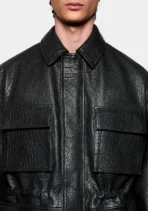Mki Bubble Leather Field Jacket (6)