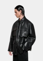 Mki Bubble Leather Field Jacket (8)