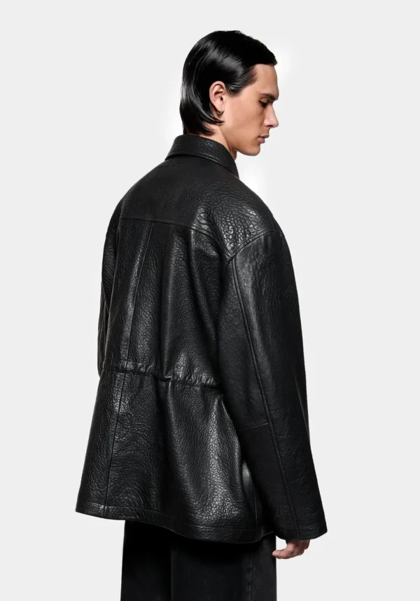 Mki Bubble Leather Field Jacket (9)