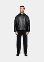 Mki Cropped Leather Rider Jacket (1)