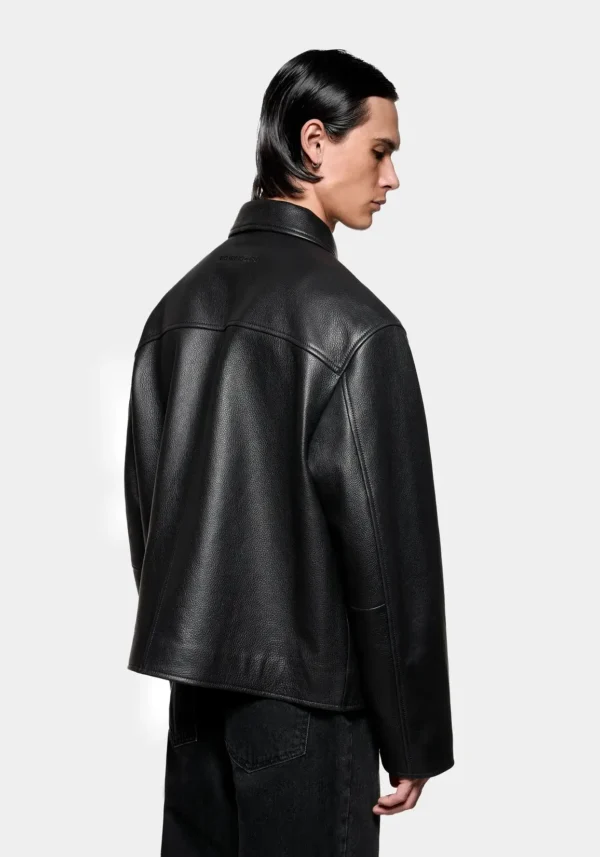 Mki Cropped Leather Rider Jacket (10)