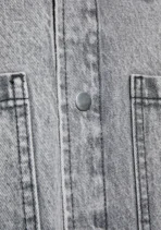 Mki Denim Box Overshirt Black Grey (2)